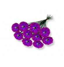 Гілка Волошка h-40см г-1 р-8см бузковий темний шовк (10шт/уп) ТМ MEMORI
